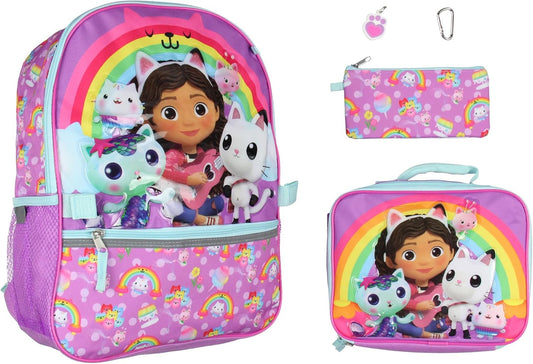 Gabby's Dollhouse - Mochila de 16 pulgadas  5 piezas