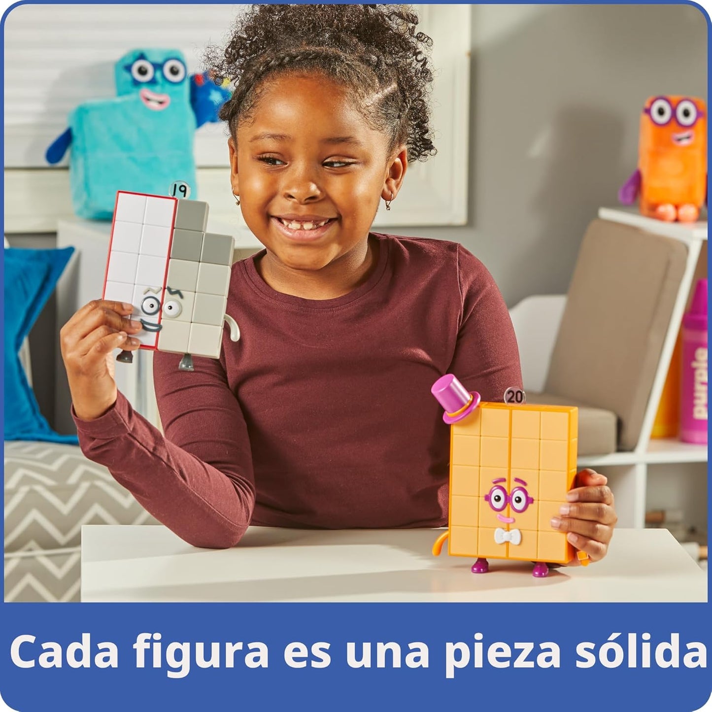 hand2mind Numberblocks Friends - Figuras de diecinueve y veinte