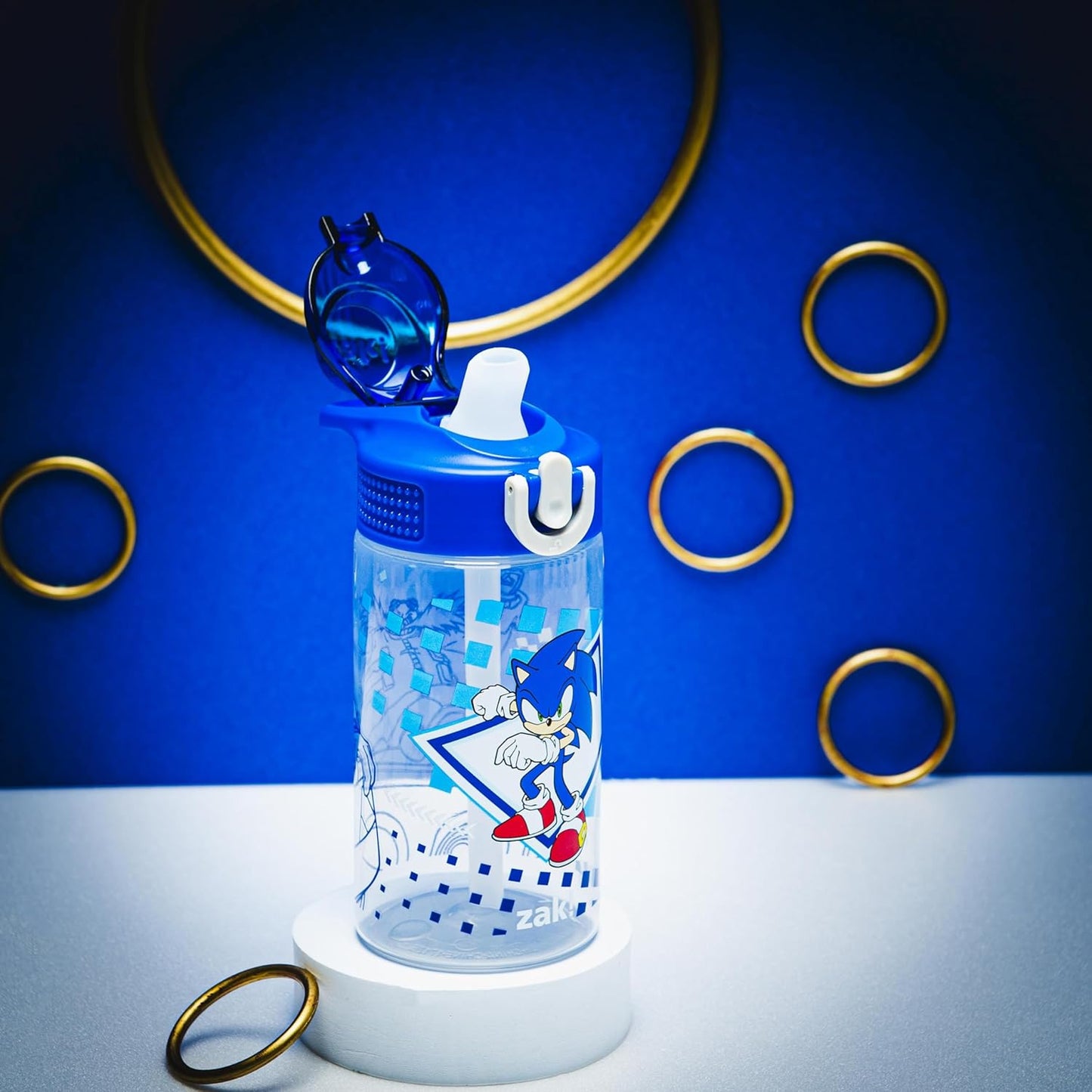Zak Designs Botella de agua plástico duradero, 16 onzas