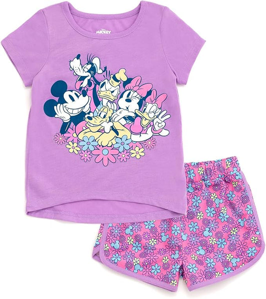 Disney Conjunto de camiseta y pantalones cortos