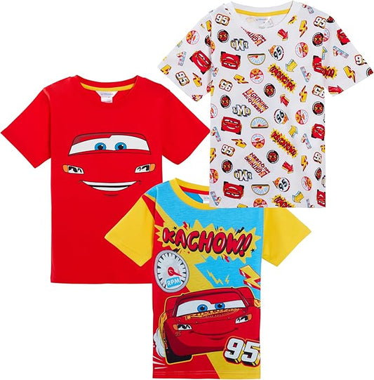 Pack de 3 camisetas de Cars
