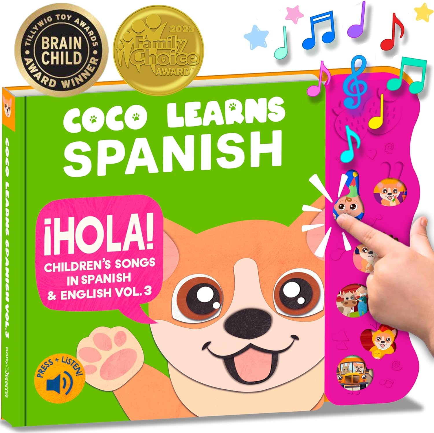 Coco Learns Spanish Vol. 3 | Libros musicales en español