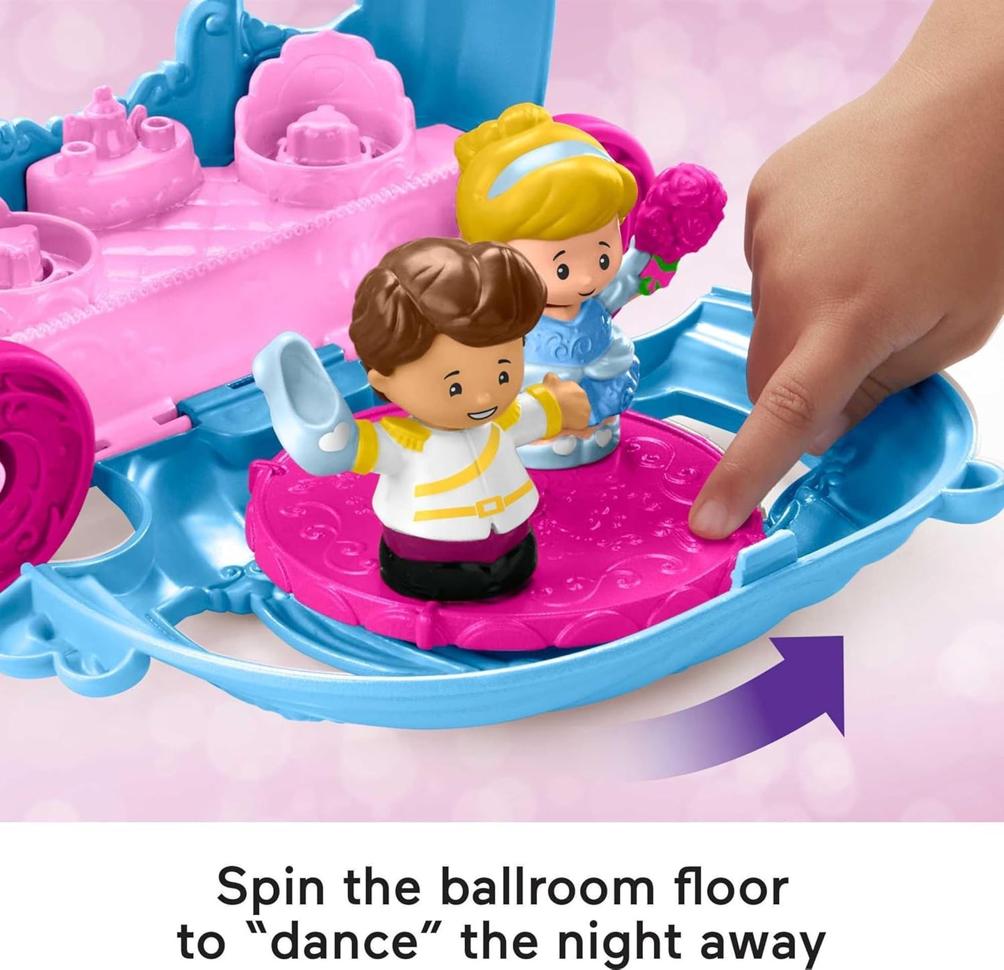 Fisher-Price Little People - Juego de carruaje bailarín de la princesa de Disney