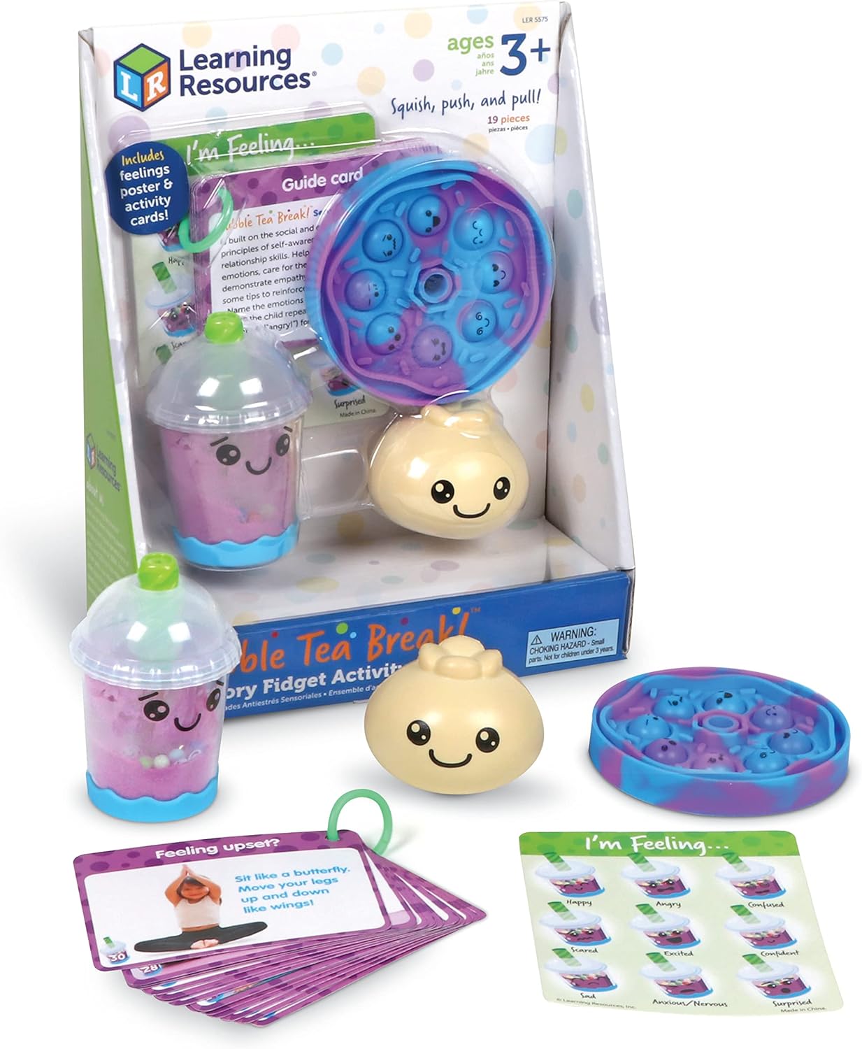 Learning Resources Bubble Tea Break! - Juego de actividades sensoriales