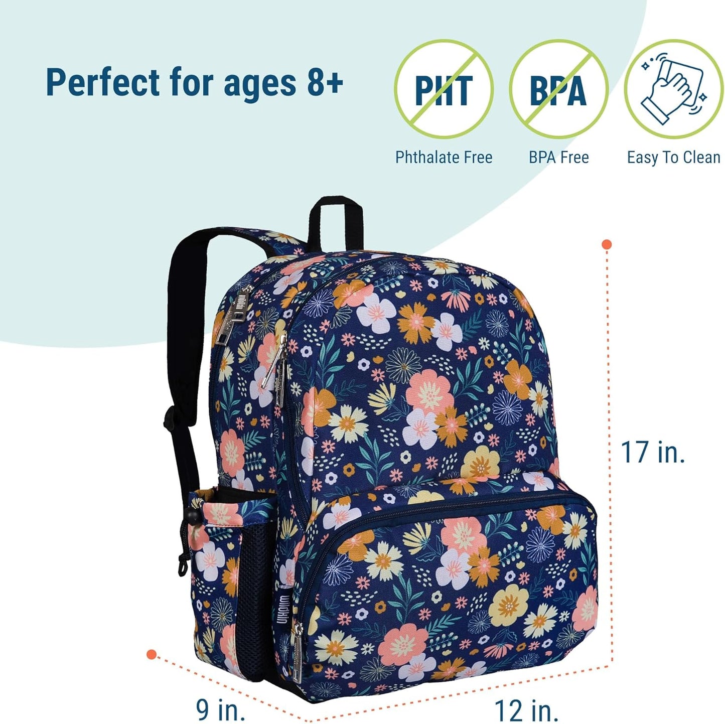Wildkin Mochila infantil de 17 pulgadas