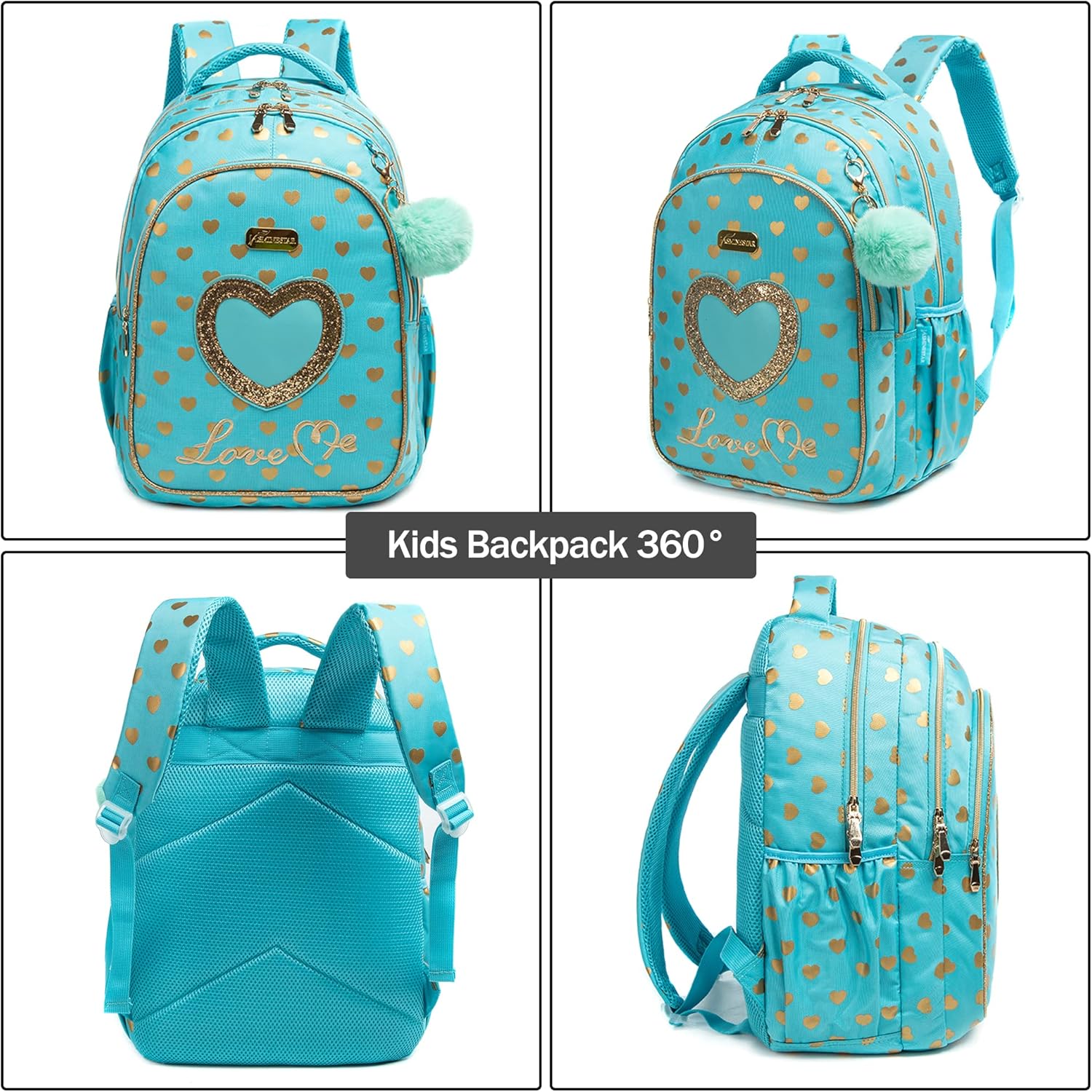 Mochila infantil de 17 pulgadas (Kit de mochila, lonchera y cartuchera) 