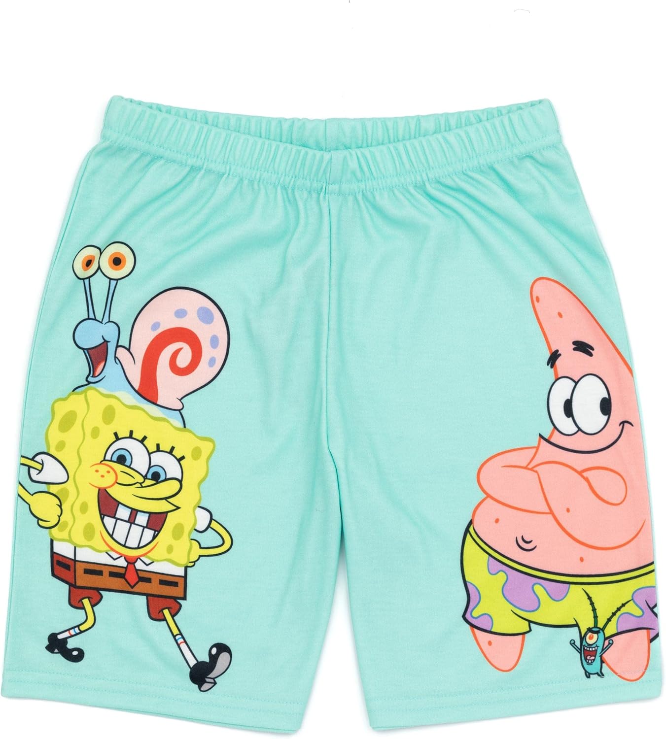 Bob Esponja Camiseta y pantalones cortos azules de manga corta