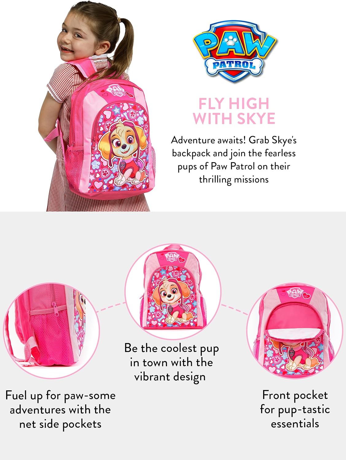 Paw Patrol Mochila Skye 12 pulgadas 