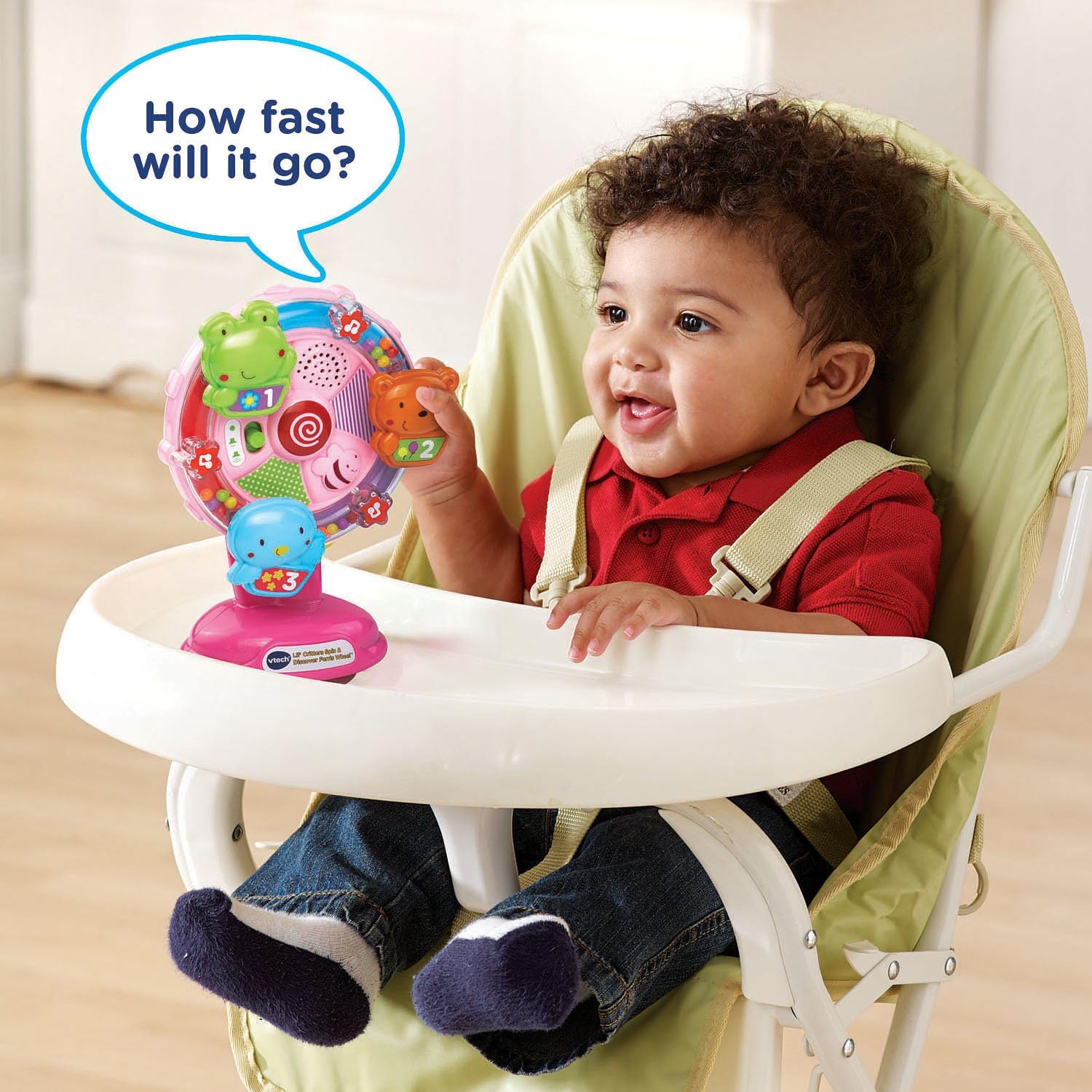 VTech Lil' Critters Gira y descubre las ruedas de la fortuna, rosa