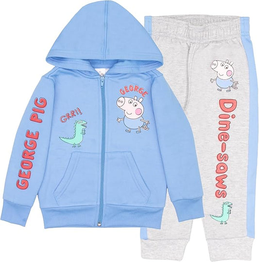 Peppa Pig George Pig - Conjunto de forro polar de 2 piezas