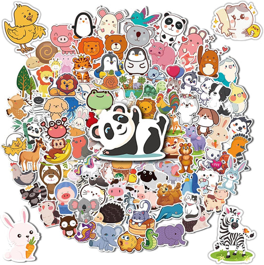 Calcomanías de dibujos animados, 100 unidades