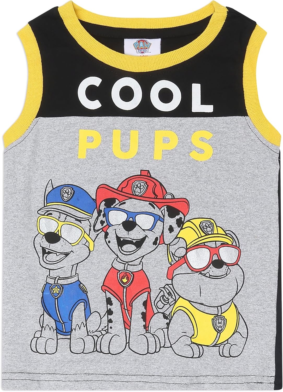 Paw Patrol Nickelodeon- Conjunto de camiseta sin mangas y pantalones cortos 