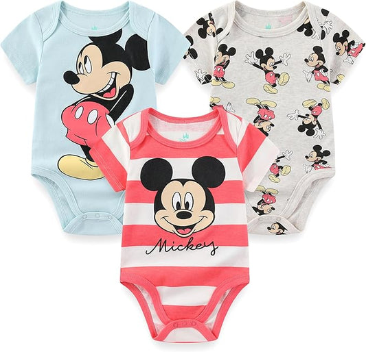 Disney Baby Paquete de 3 mamelucos