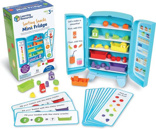 Learning Resources Sorting Snacks - Mini refrigerador para jugar