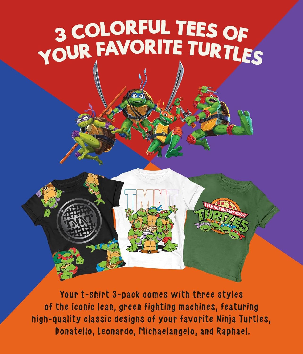 Camisetas de las Tortugas Ninja