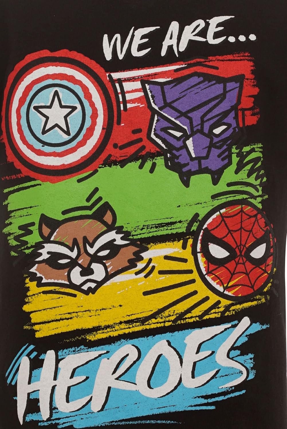 Avengers Spider-Man Spider-Verse Spidey and His Amazing Friends 3 Pack T-Shirts Toddler to Big Kid Sizes (2T - 18-20)
