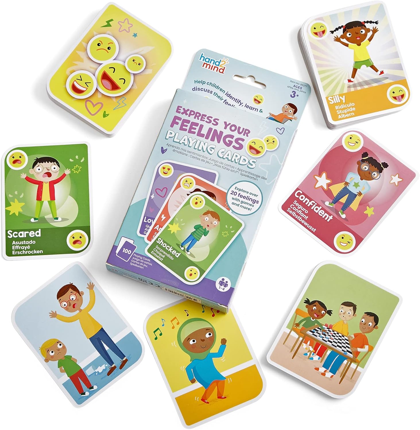 Exprese sus sentimientos jugando a las cartas, tarjetas de emociones, tarjetas flash para niños pequeños, juegos de cartas para niños, juguetes de terapia de juego