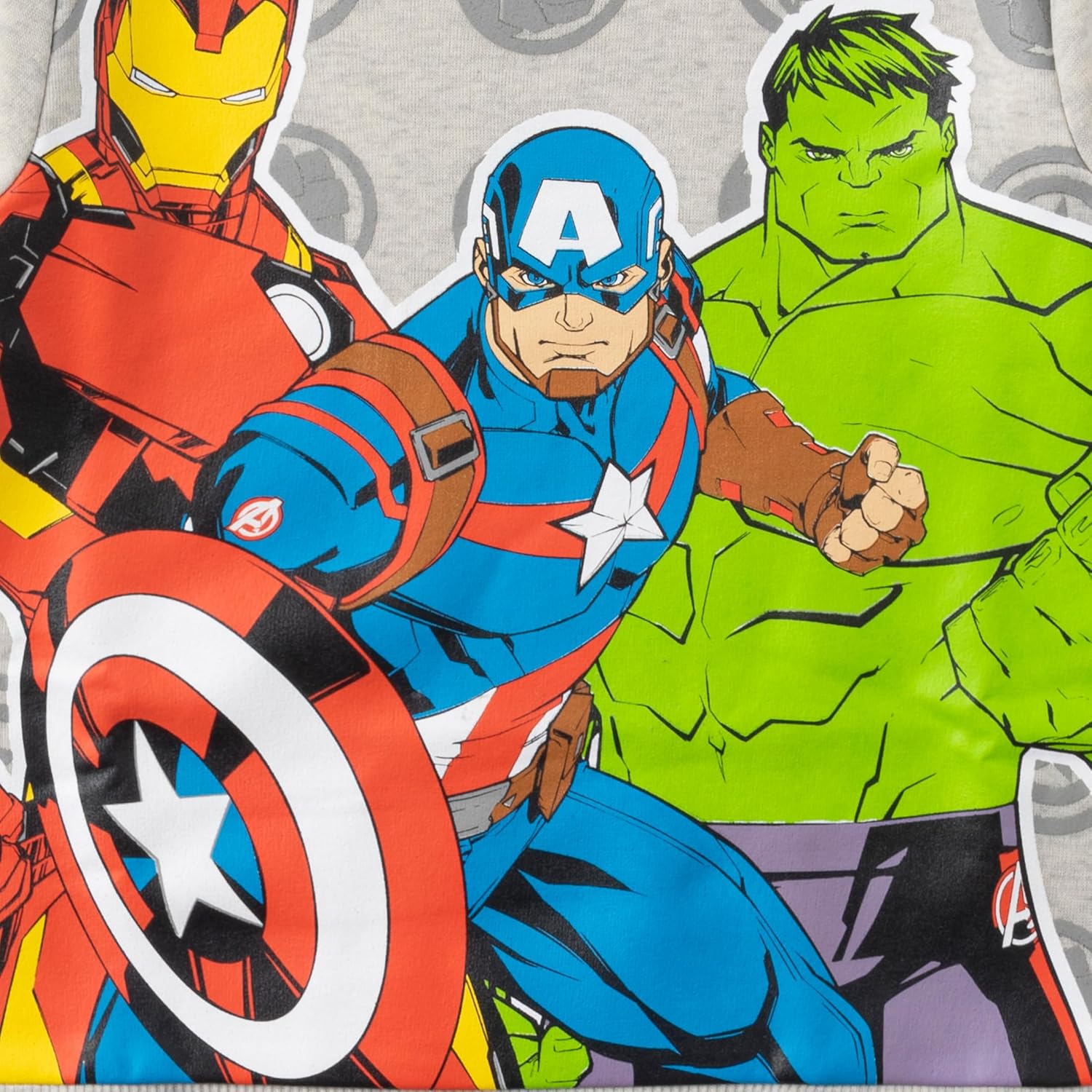 Marvel Vengadores Capitán América, Ironman y Hulk - Conjunto de sudadera y pantalones