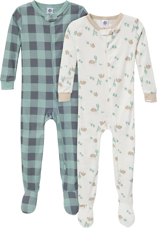 Gerber Pijama con pies (2 unidades)