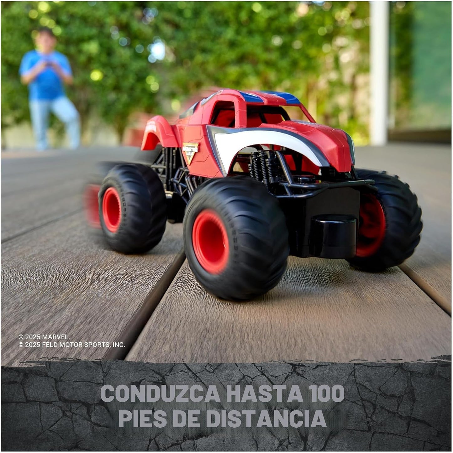 Monster Jam Marvel The Amazing Spider Control Remoto