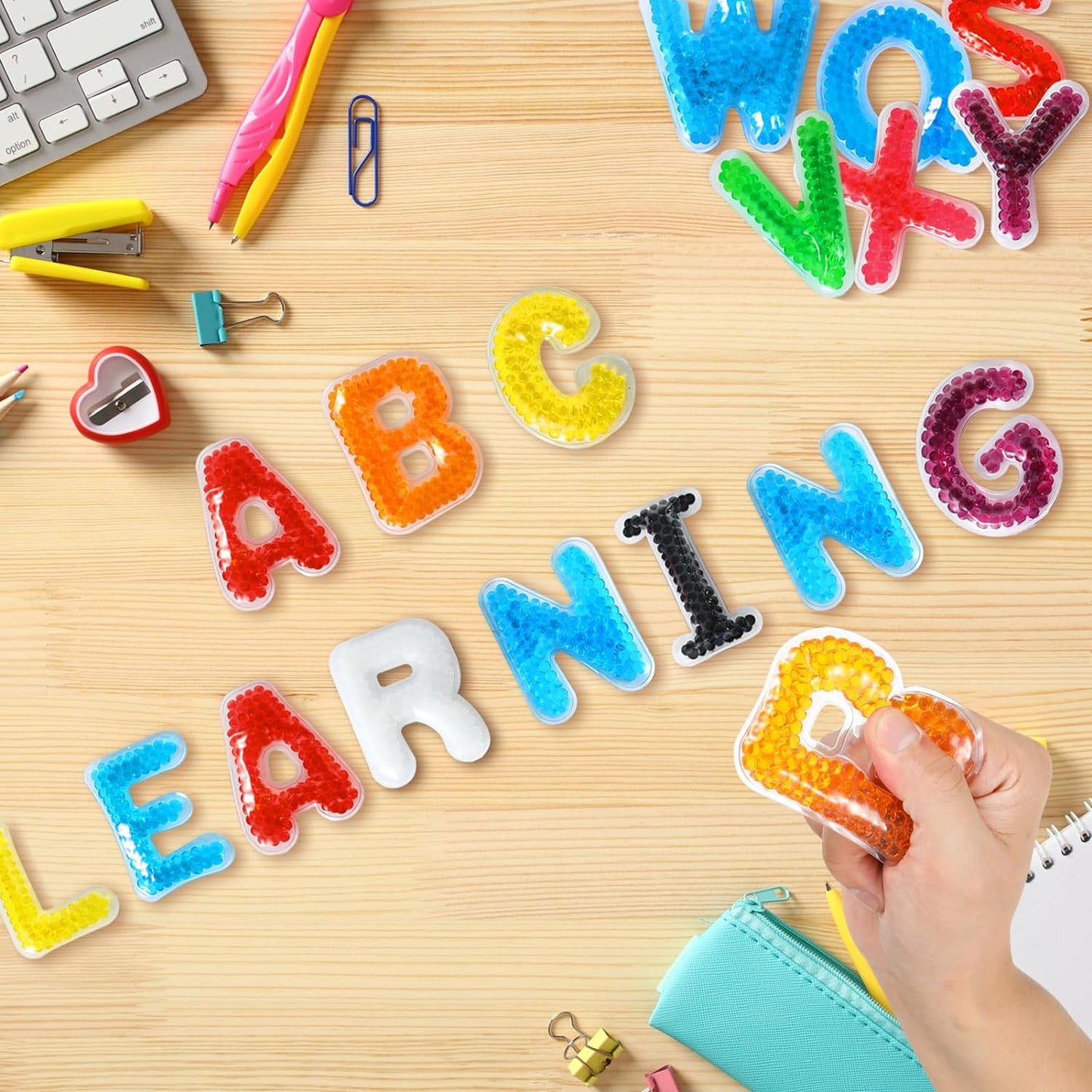 Alphabet Letters Sensory Toys: ABC Learning Educational Montessori Toys, Fidgets Sensory Toys for Classroom Calm down Corner Autistic Anxiety Relief