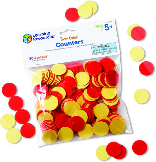 Learning Resources – Contadores de dos colores, 200 unidades
