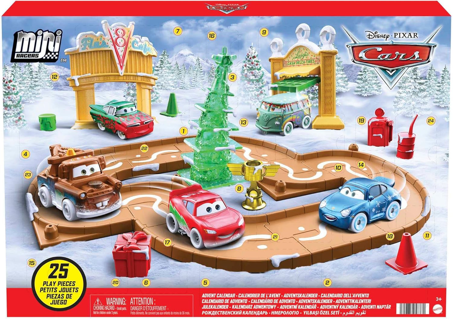 Mattel Calendario de Adviento de Disney Pixar Cars