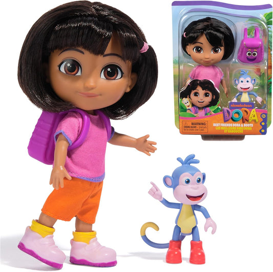 Dora, Best Friends DORA & Boots Set, muñeca de 6 pulgadas