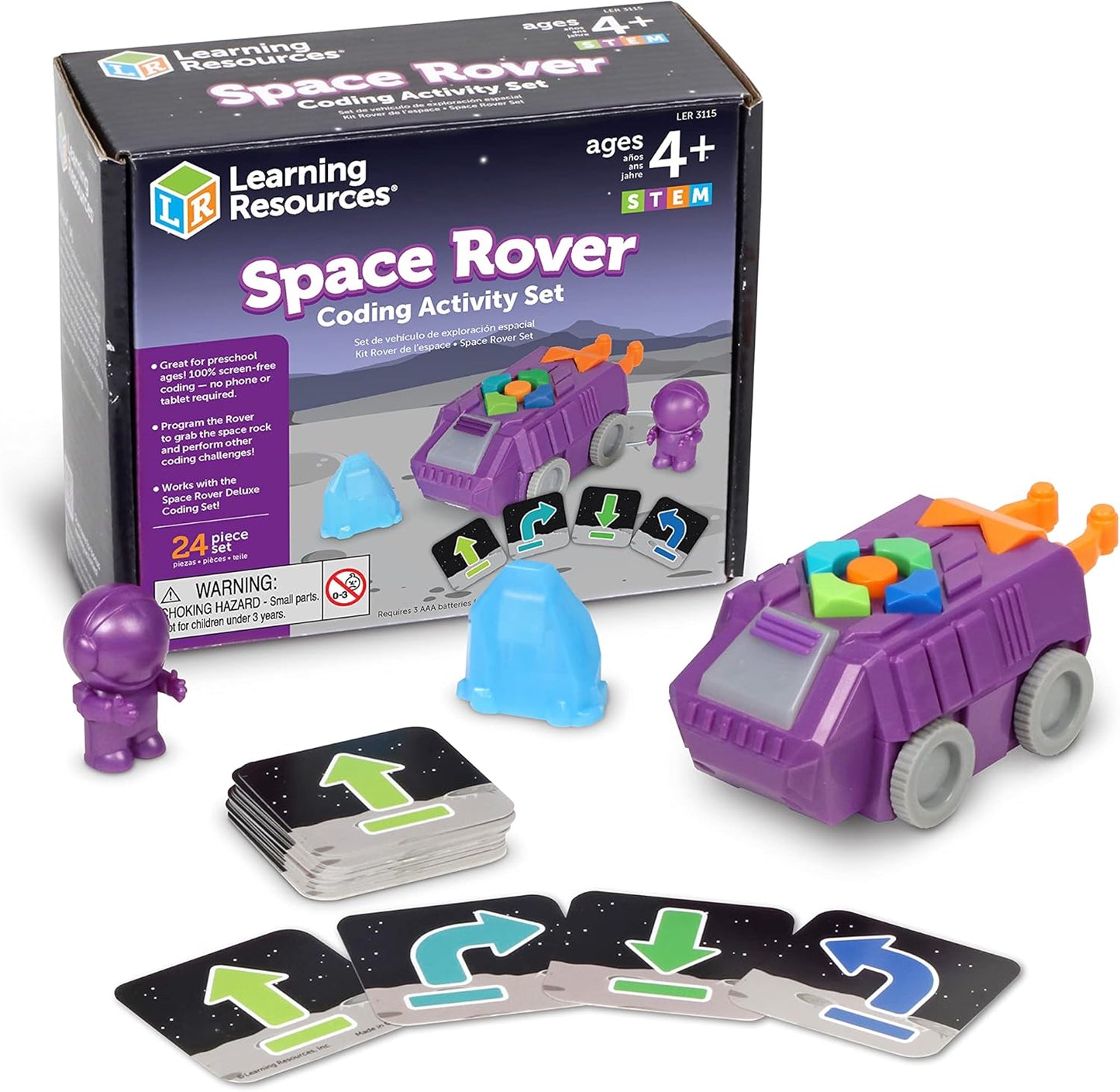 Learning Resources Space Rover - Juego de codificación de 23 piezas