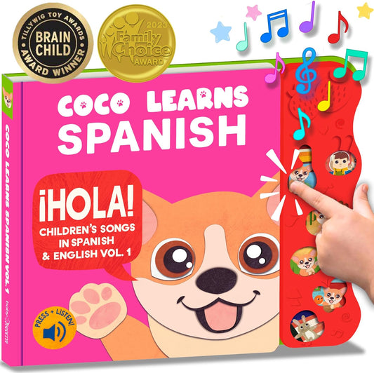 Coco Learns Spanish Vol. 1 | Libros musicales en español