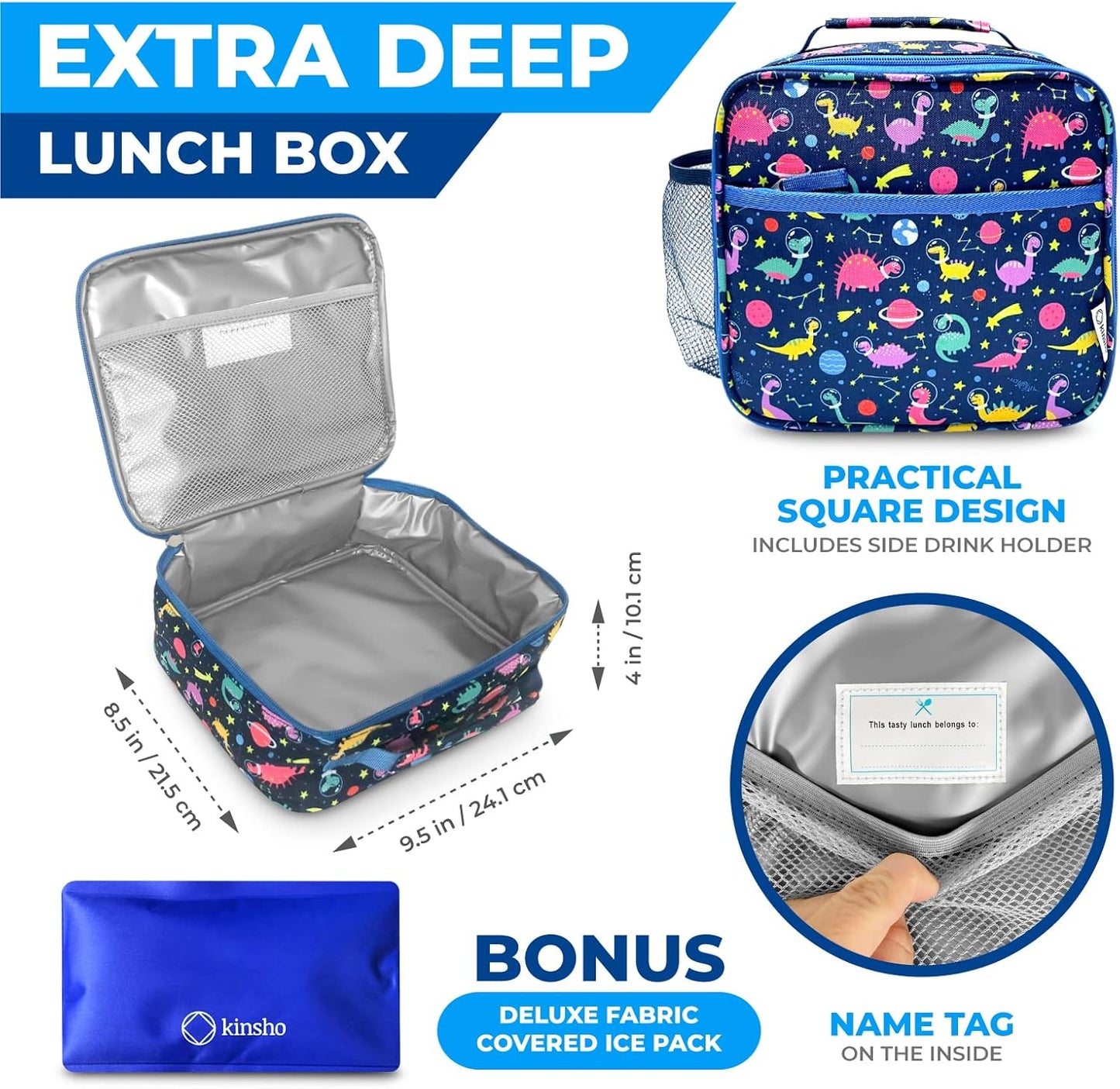 kinsho Lonchera con bolsa de hielo