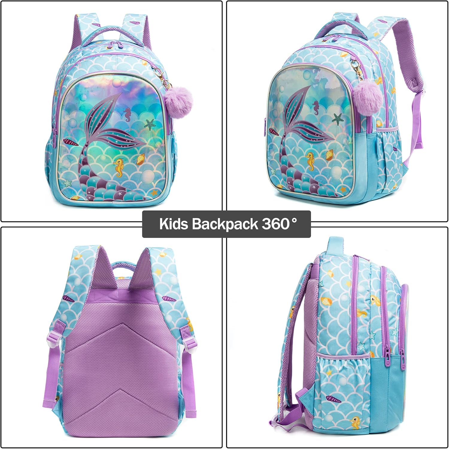 Mochila infantil de 17 pulgadas (Kit de mochila, lonchera y cartuchera) 