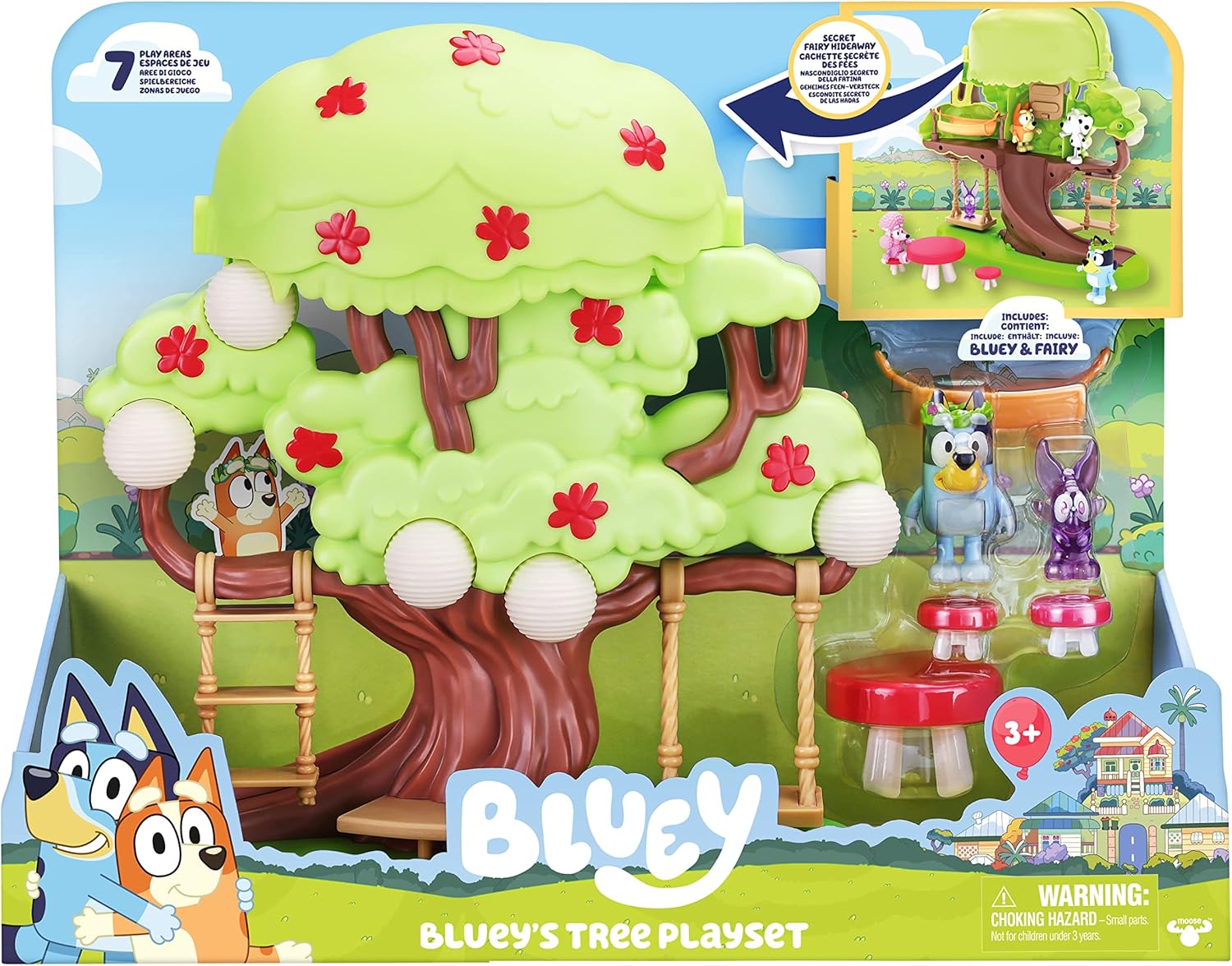 BLUEY Juego de árbol con escondite secreto