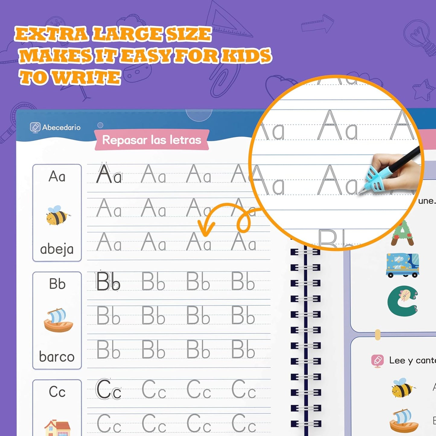 Práctica de escritura con ranuras mágicas