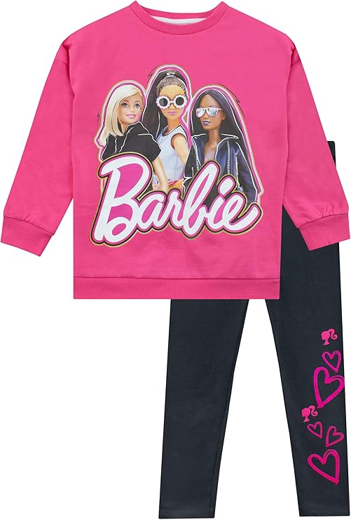 Barbie Conjunto de sudadera y leggings