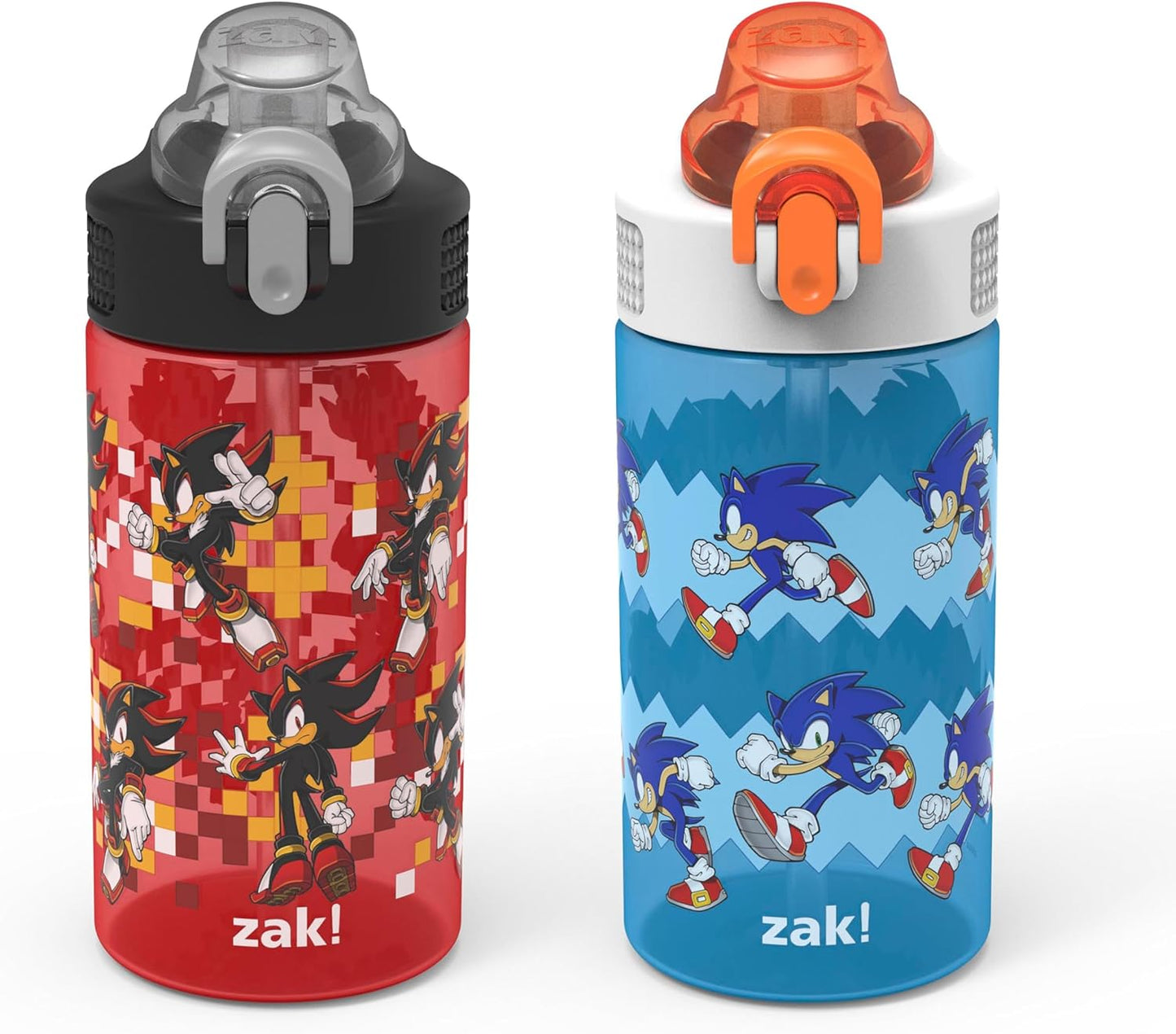 Zak Designs Cubierta de plástico duradera (16 onzas, juego de 2 unidades)
