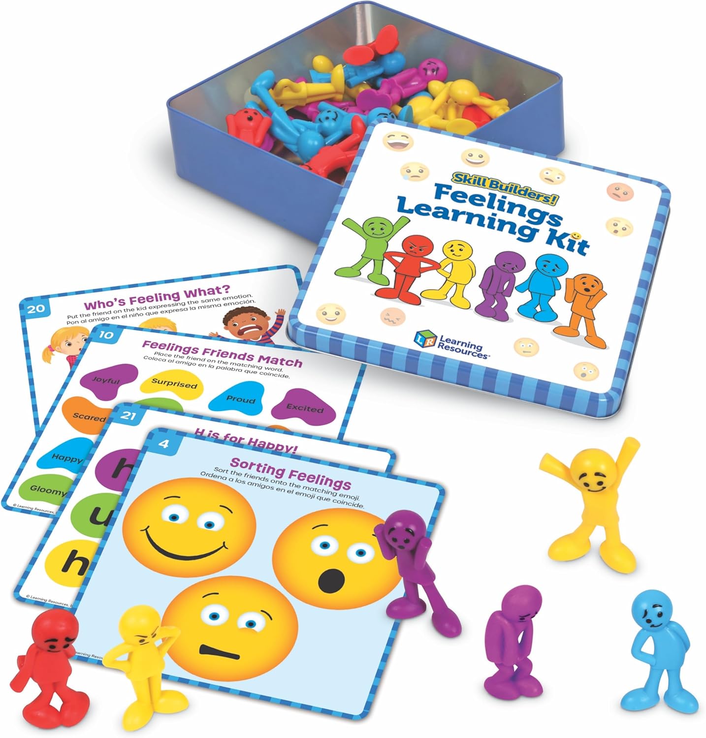 Learning Resources Kit de aprendizaje de sentimientos para constructores de habilidades