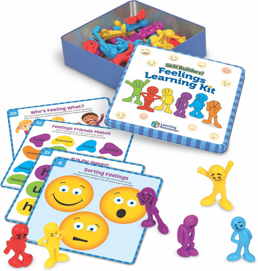 Learning Resources Kit de aprendizaje de sentimientos para constructores de habilidades