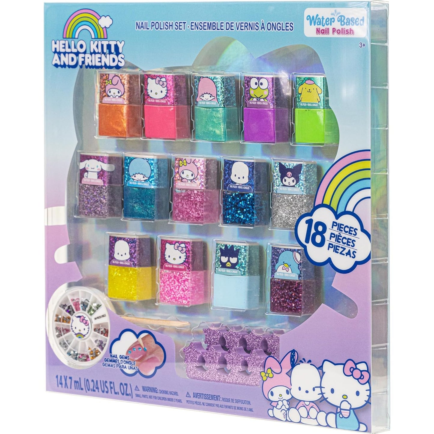 Hello Kitty and Friends - Juego de esmaltes de uñas