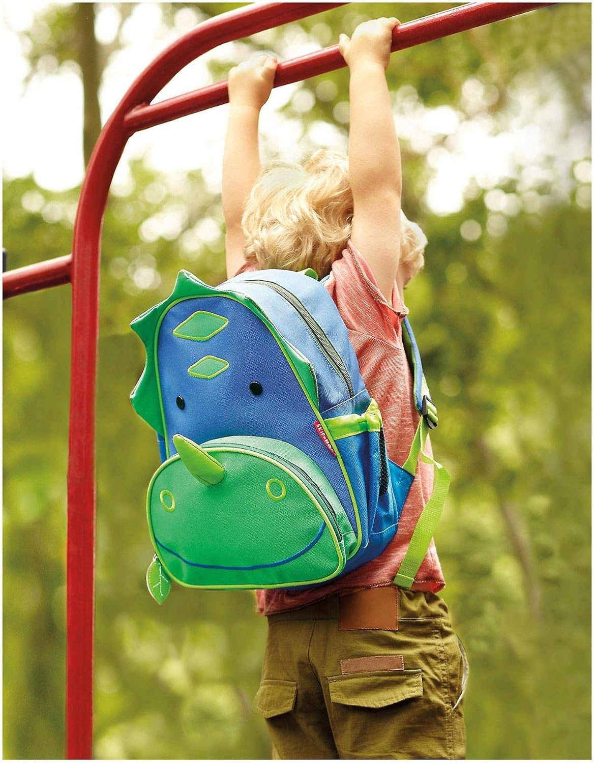 Skip Hop - Mochila para preescolar, colección Zoo Dinosaurio 12" Pulgadas 