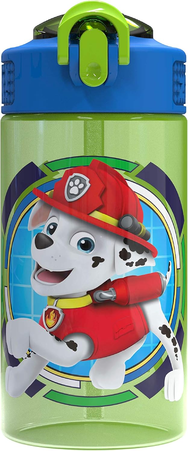 Zak Designs Botella de agua plástico duradero, 16 onzas Paw Patrol