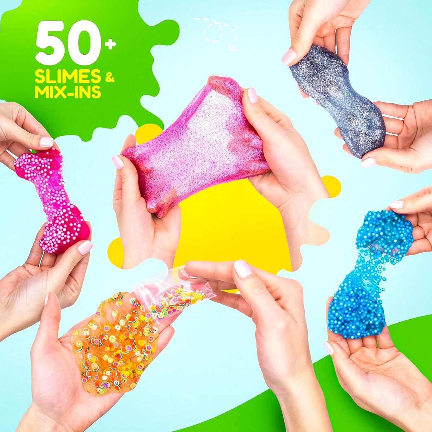 Juego de bricolaje para niñas y niños. Brilla en la oscuridad SLIME