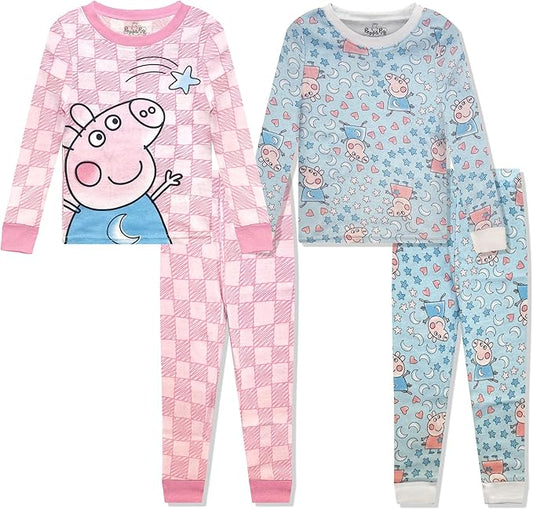 Peppa Pig Conjunto de pijama de 4 piezas