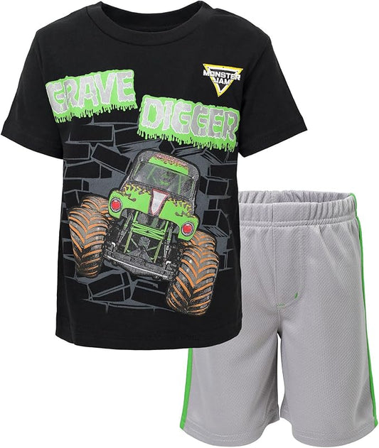 Monster Jam Conjunto de camiseta y pantalones cortos