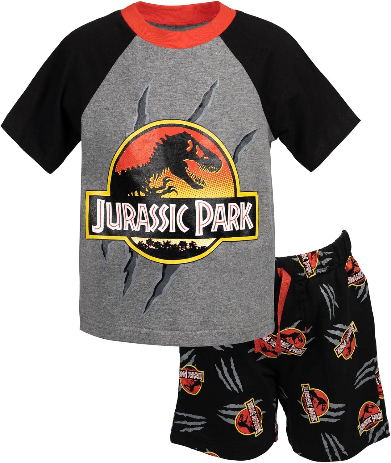 Jurassic World Conjunto de camiseta y pantalones cortos Dinosaurios