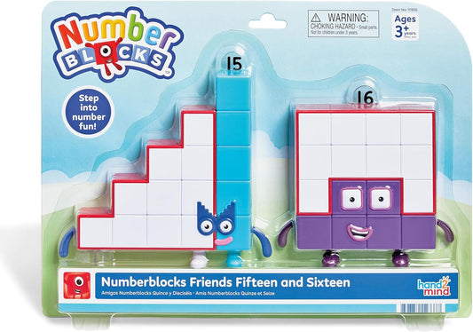 hand2mind Numberblocks Friends - Figuras de quince y dieciséis