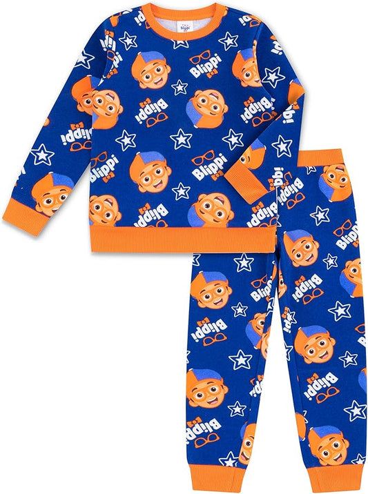 Blippi Conjunto de 2 piezas de sudadera y pantalones con forro polar