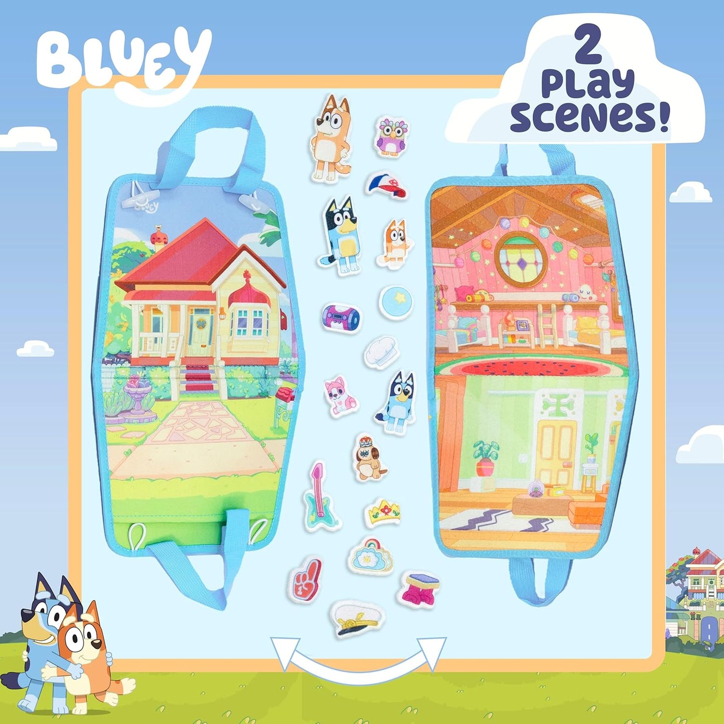 Bluey - Casa de juegos de fieltro
