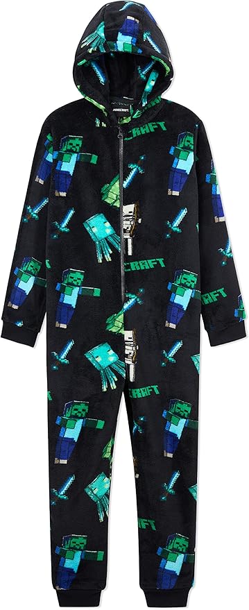 Minecraft Pijama de una pieza de forro polar