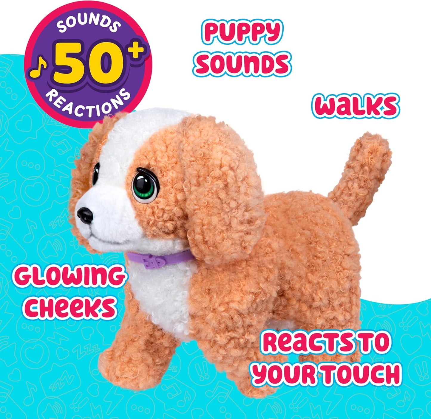 Little Live Pets Peluche de 50 sonidos, juguete y transportador